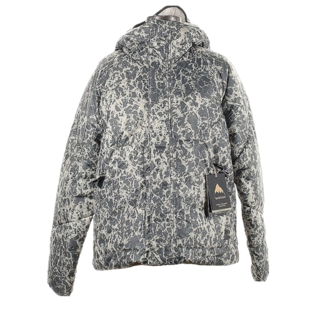 Burton Medium Amora Puffy Jacket Wavess Grey Floral MSRP